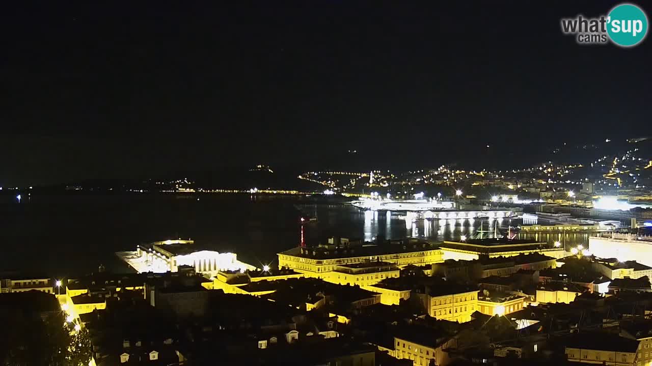 Webcam Trieste – View from sanctuary Monte Grisa