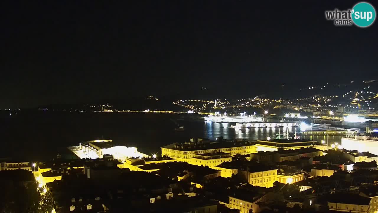 Webcam Trieste – View from sanctuary Monte Grisa