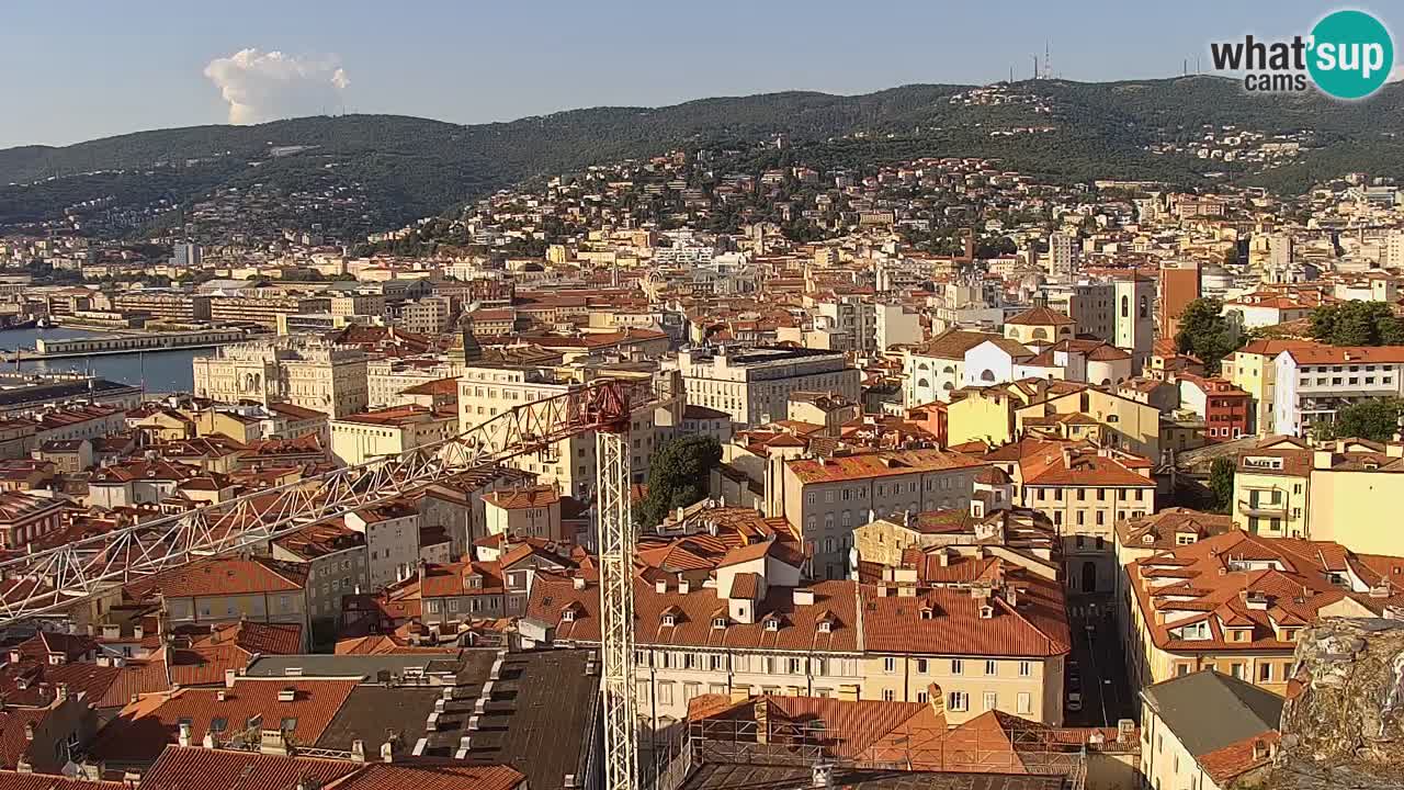 Live webcam Trieste – Panorama della città, del Golfo, stazione marittima e del castello di Miramare