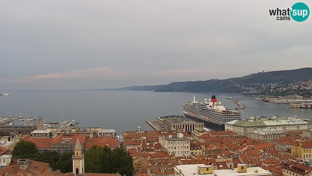 Live-Webcam Triest – Panorama der Stadt, des Golfs, der Seestation und des Schlosses Miramare