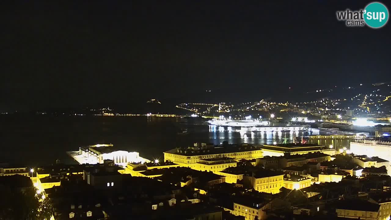 Webcam Trieste – View from sanctuary Monte Grisa