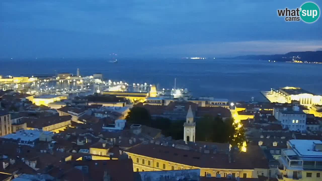 Webcam Trieste –  Vista desde el santuario Monte Grisa