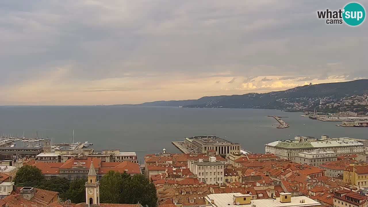 Live-Webcam Triest – Panorama der Stadt, des Golfs, der Seestation und des Schlosses Miramare