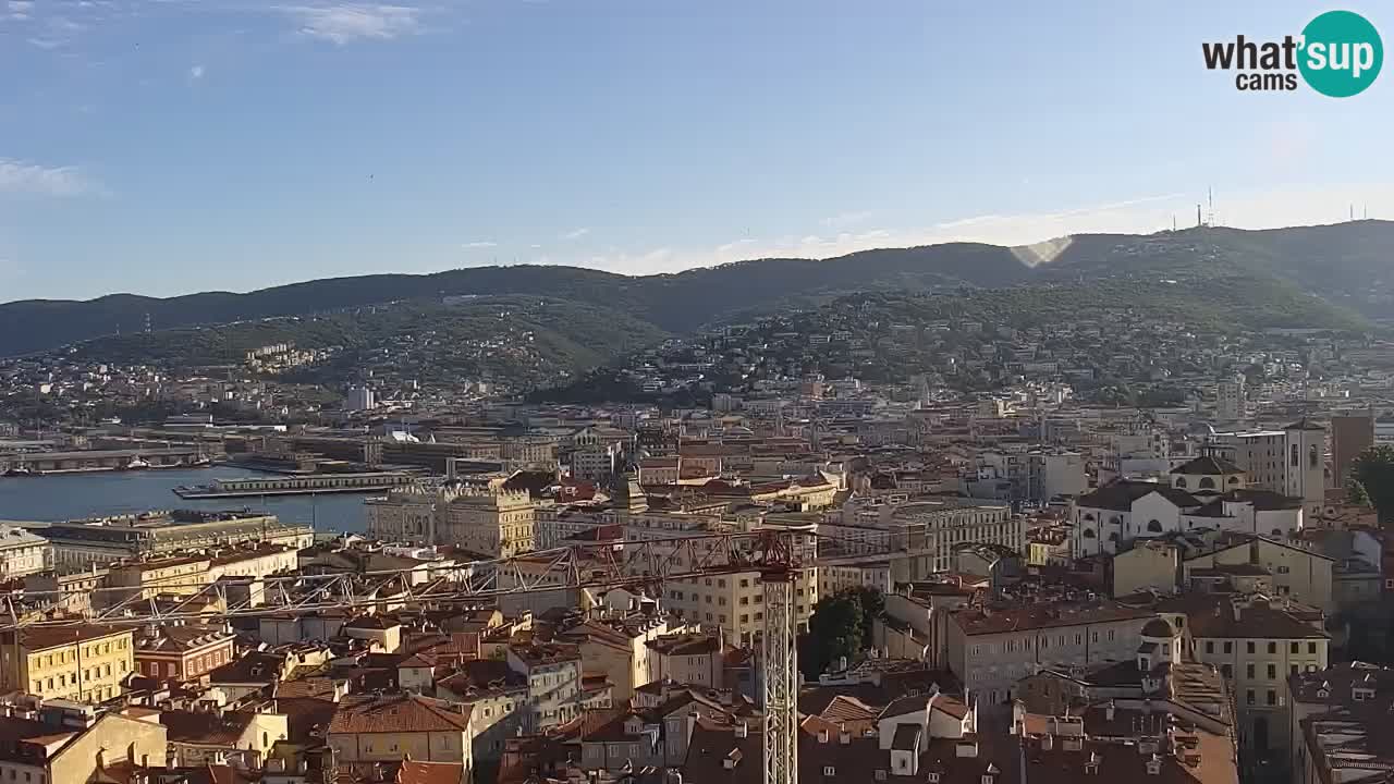 Live-Webcam Triest – Panorama der Stadt, des Golfs, der Seestation und des Schlosses Miramare