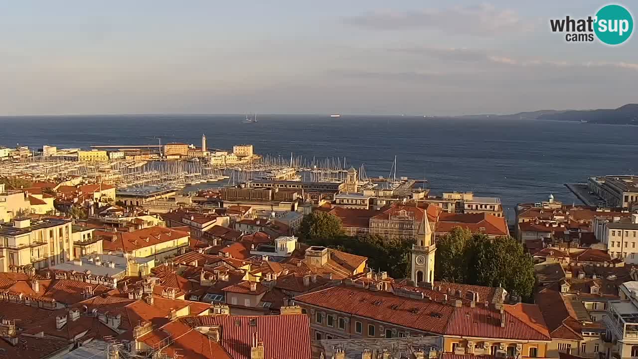Webcam Triest – Blick vom Heiligtum Monte Grisa