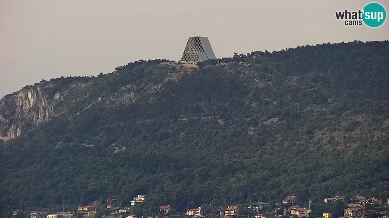 Webcam en vivo Trieste, ciudad, golfo, puerto y castillo de Miramare