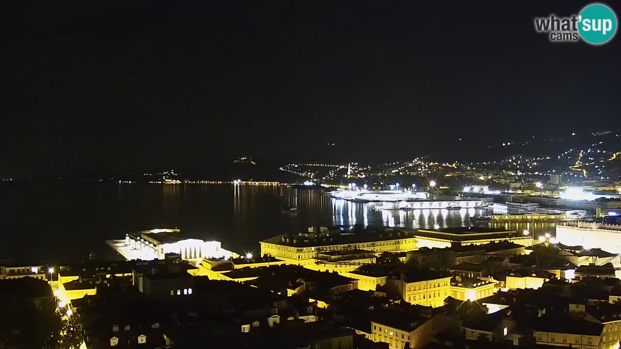 Live-Webcam Triest – Panorama der Stadt, des Golfs, der Seestation und des Schlosses Miramare