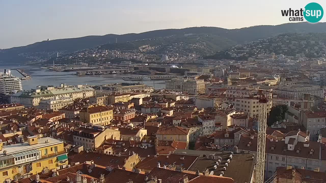 Webcam Triest – Blick vom Heiligtum Monte Grisa