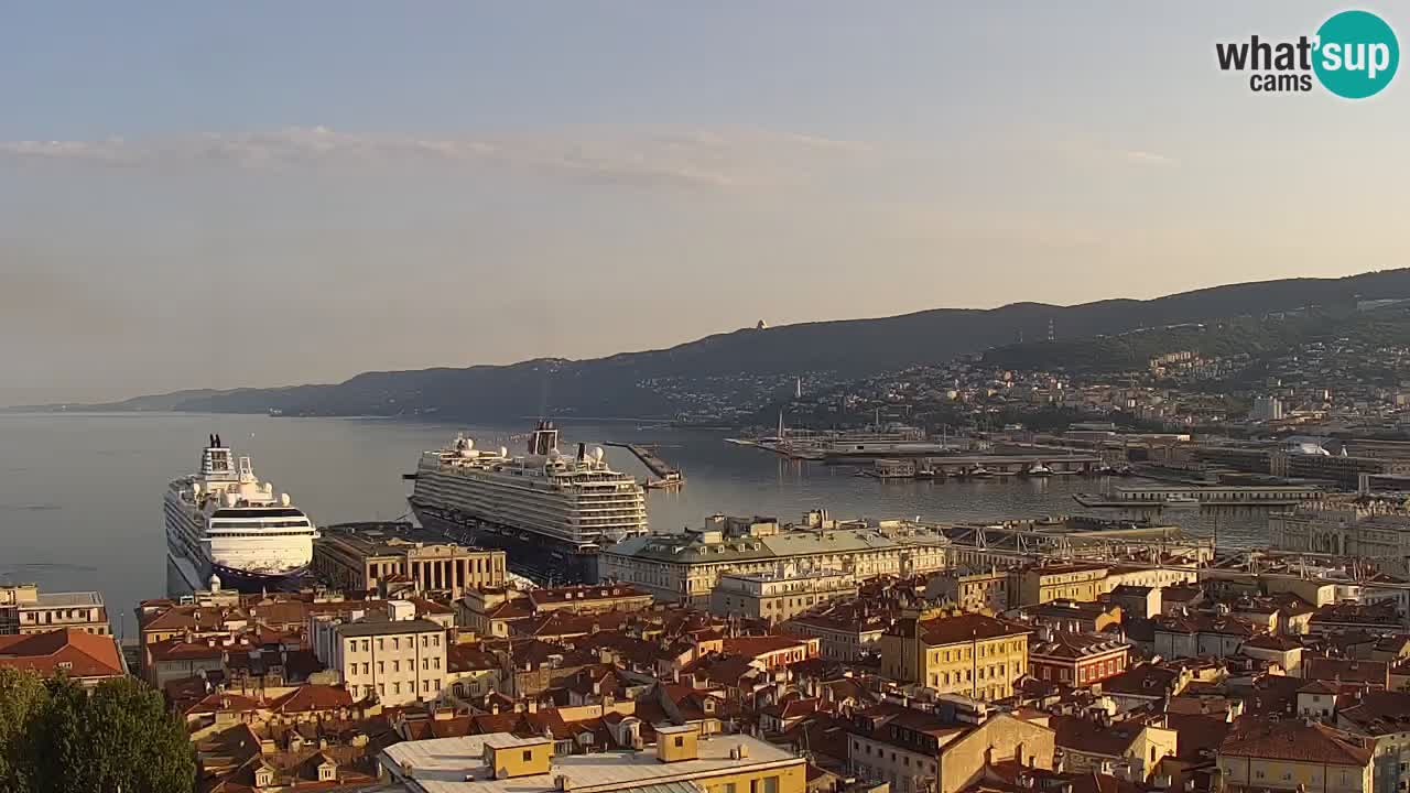 Webcam Trieste –  Vista desde el santuario Monte Grisa