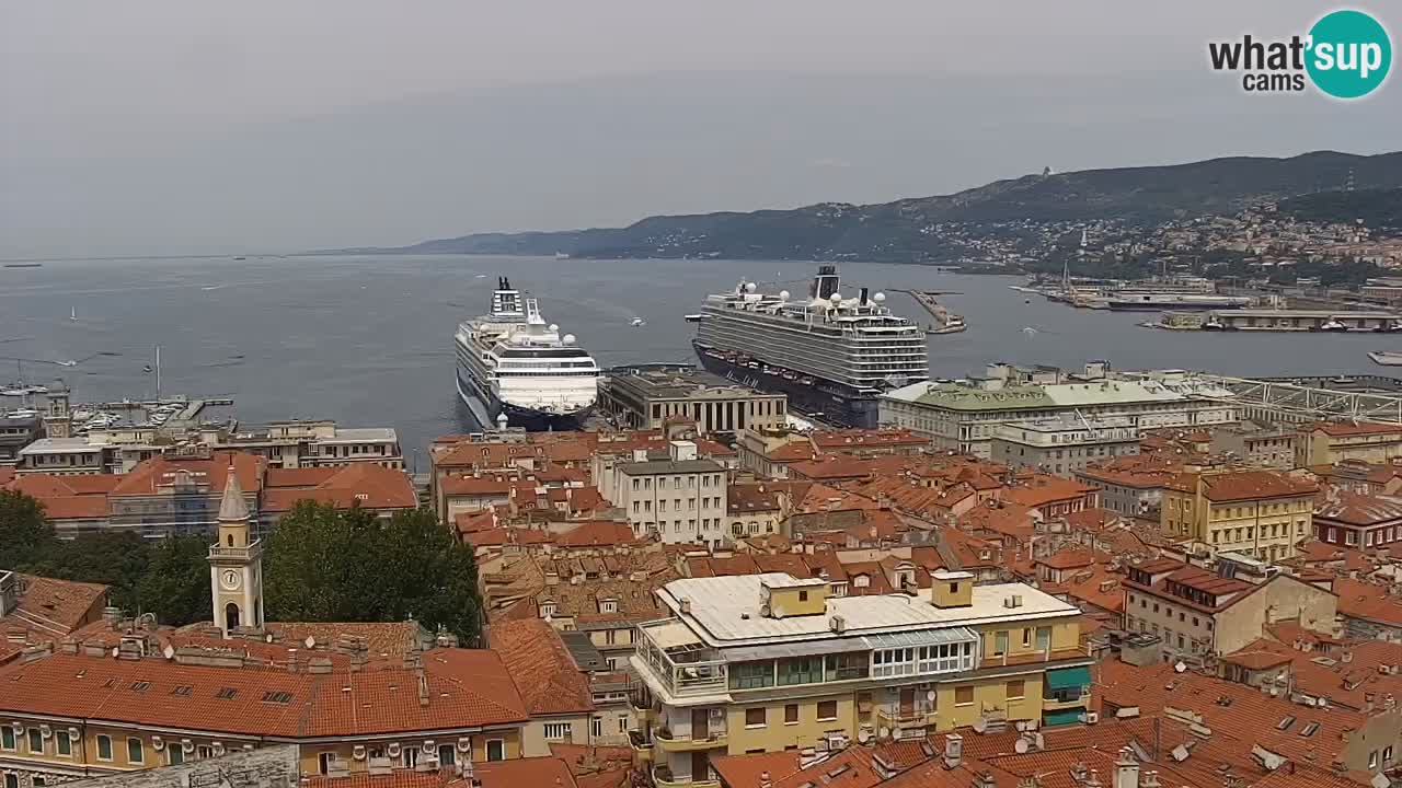 Webcam Trieste –  Vista desde el santuario Monte Grisa