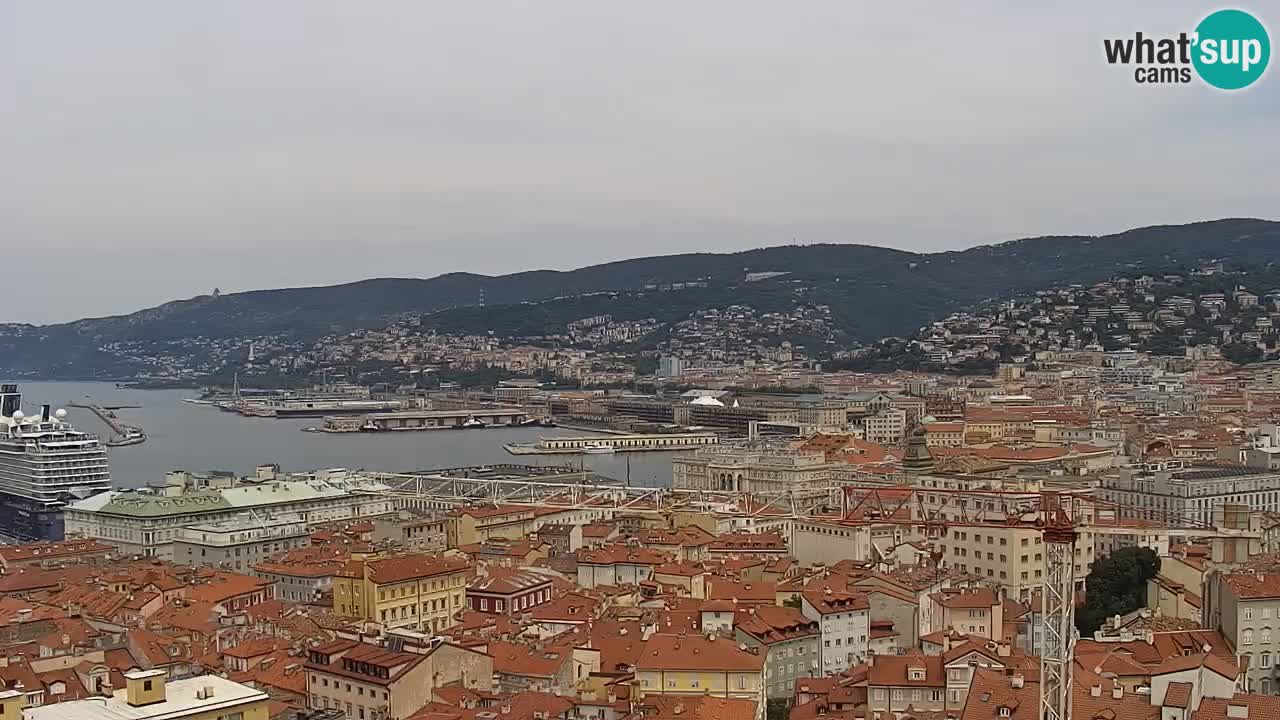 Webcam Trieste – View from sanctuary Monte Grisa
