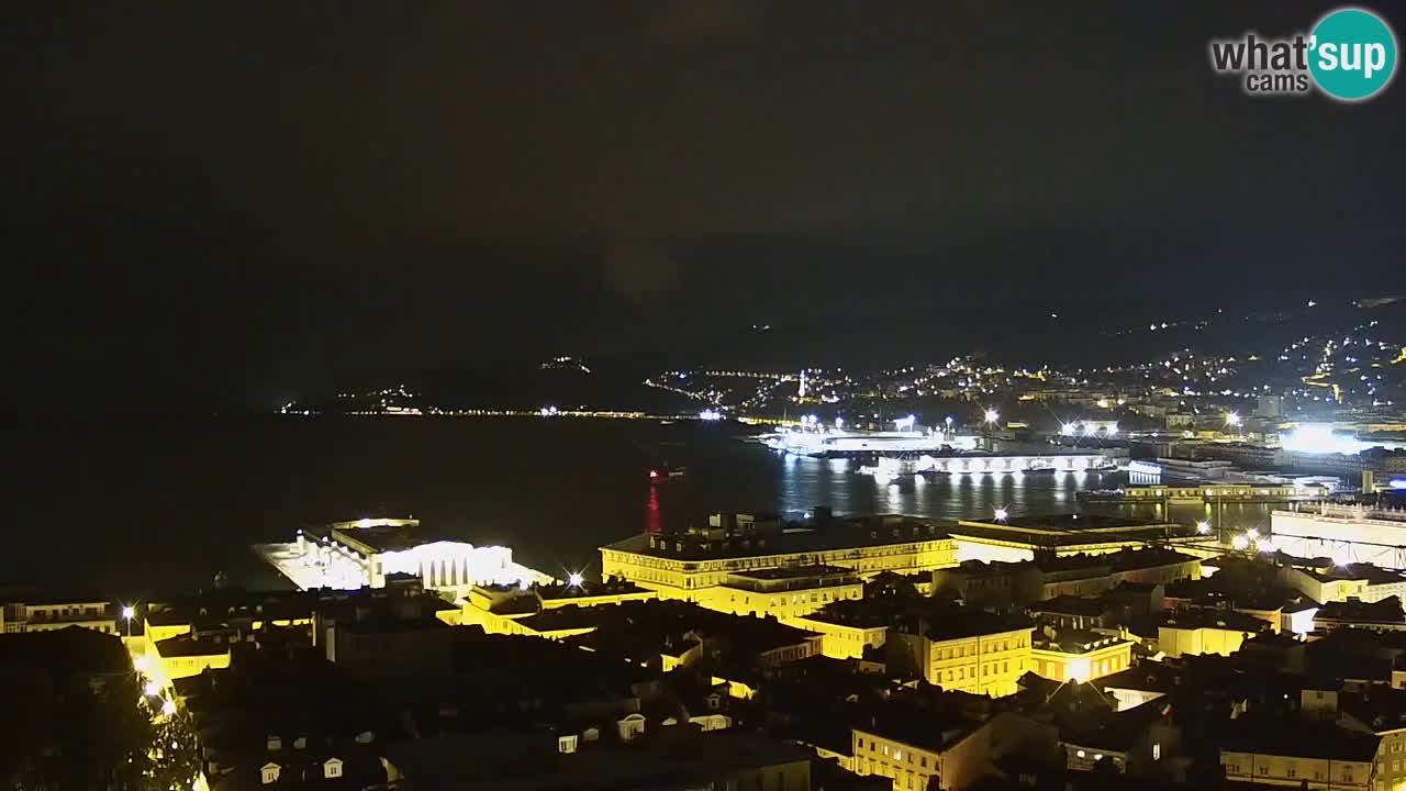 Live webcam Trieste – Panorama of the city, the Gulf, the maritime station and the Miramare castle