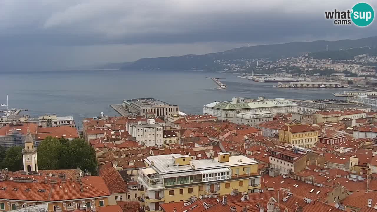 Webcam Trieste – View from sanctuary Monte Grisa