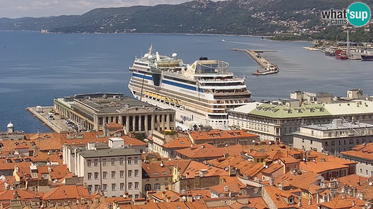Webcam Trieste –  Vista desde el santuario Monte Grisa