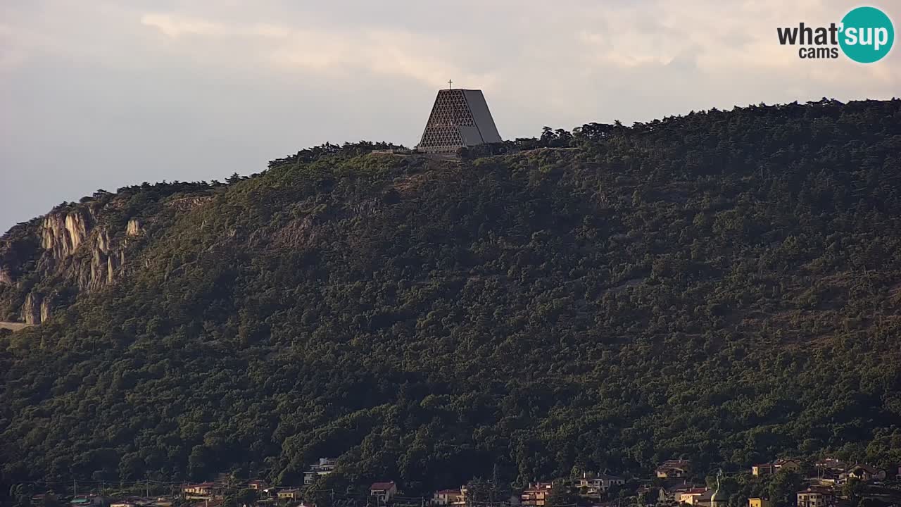 Webcam Trieste – Panorama dal Santuario Monte Grisa