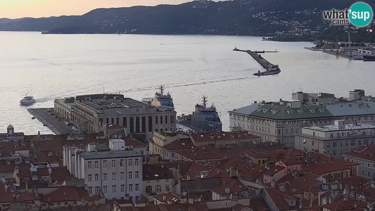 Live-Webcam Triest – Panorama der Stadt, des Golfs, der Seestation und des Schlosses Miramare