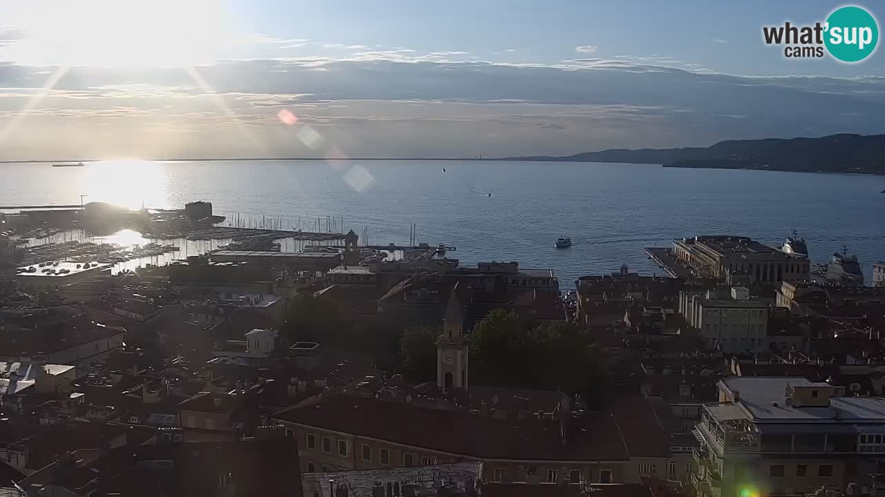 Webcam Trieste –  Vista desde el santuario Monte Grisa