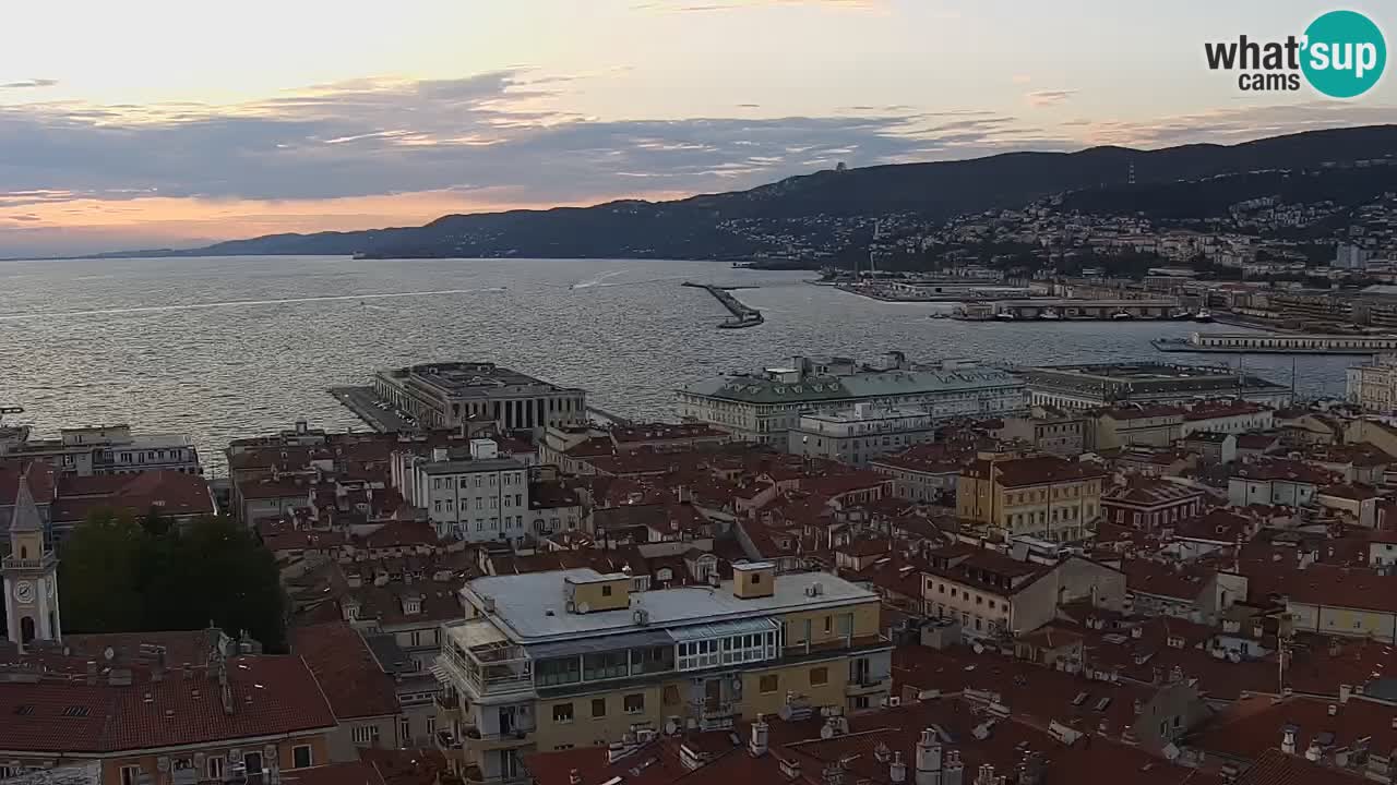Webcam Trieste – View from sanctuary Monte Grisa