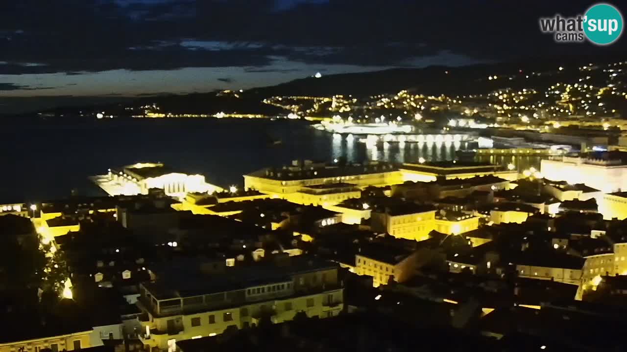 Live webcam Trieste – Panorama of the city, the Gulf, the maritime station and the Miramare castle