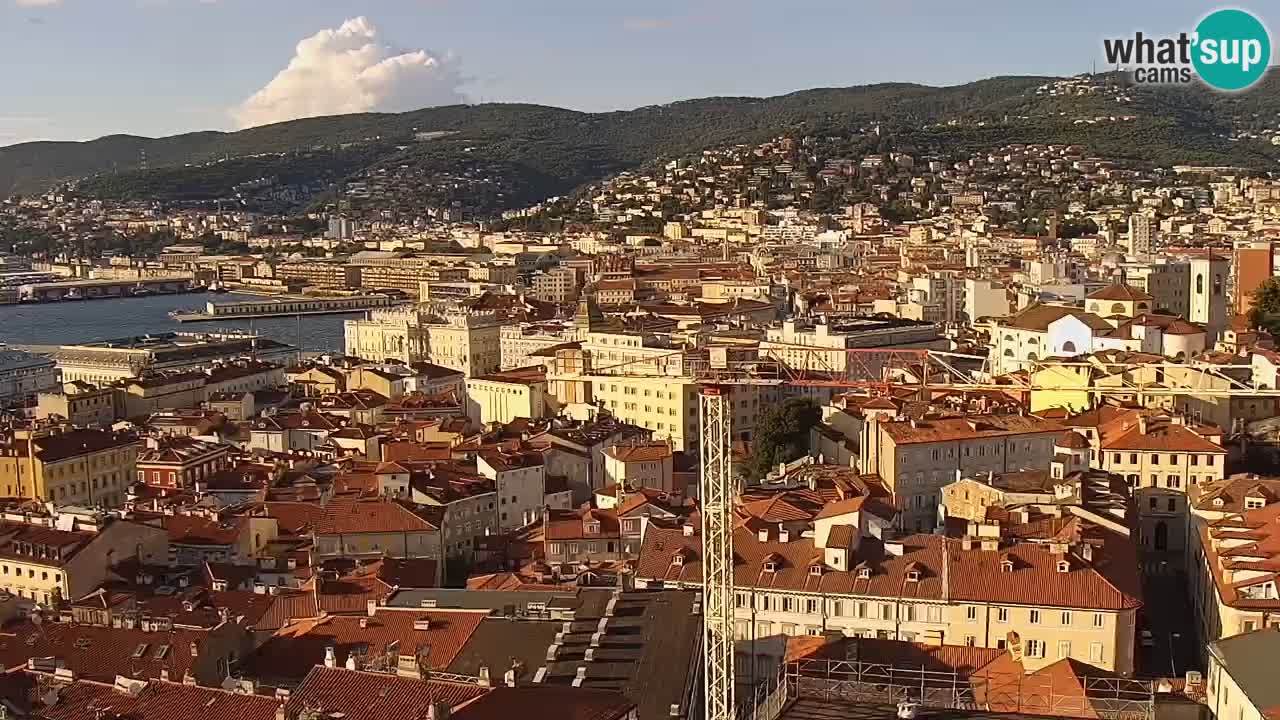Webcam Trieste – View from sanctuary Monte Grisa