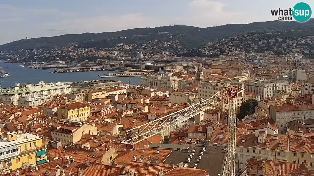Webcam Trieste – View from sanctuary Monte Grisa