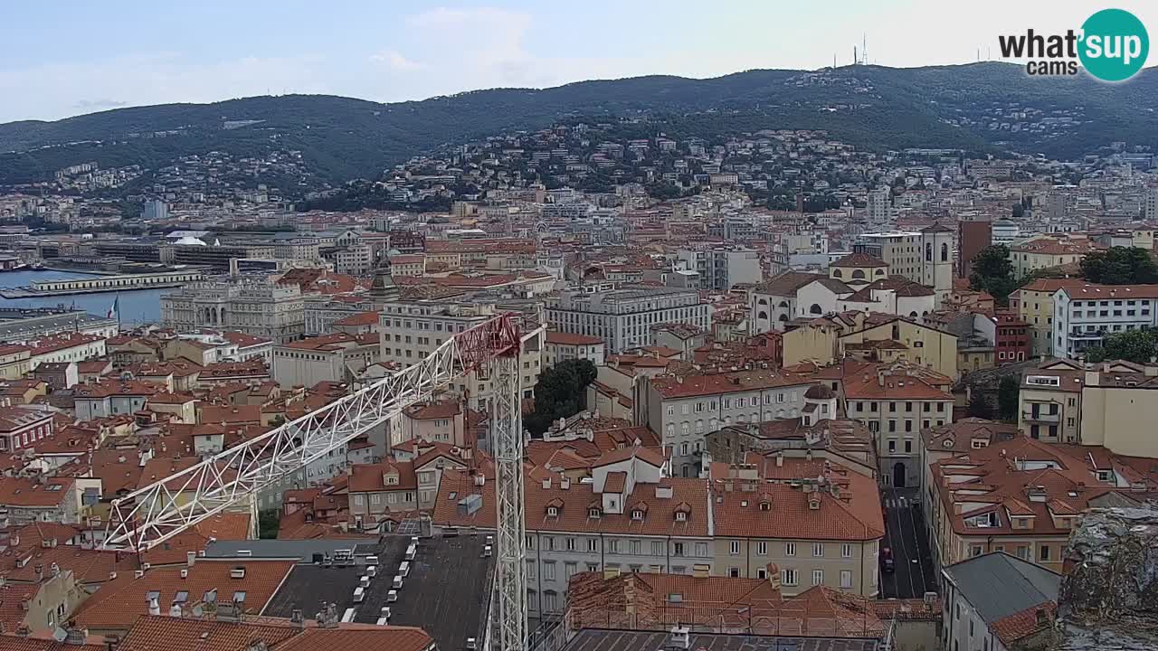 Live-Webcam Triest – Panorama der Stadt, des Golfs, der Seestation und des Schlosses Miramare