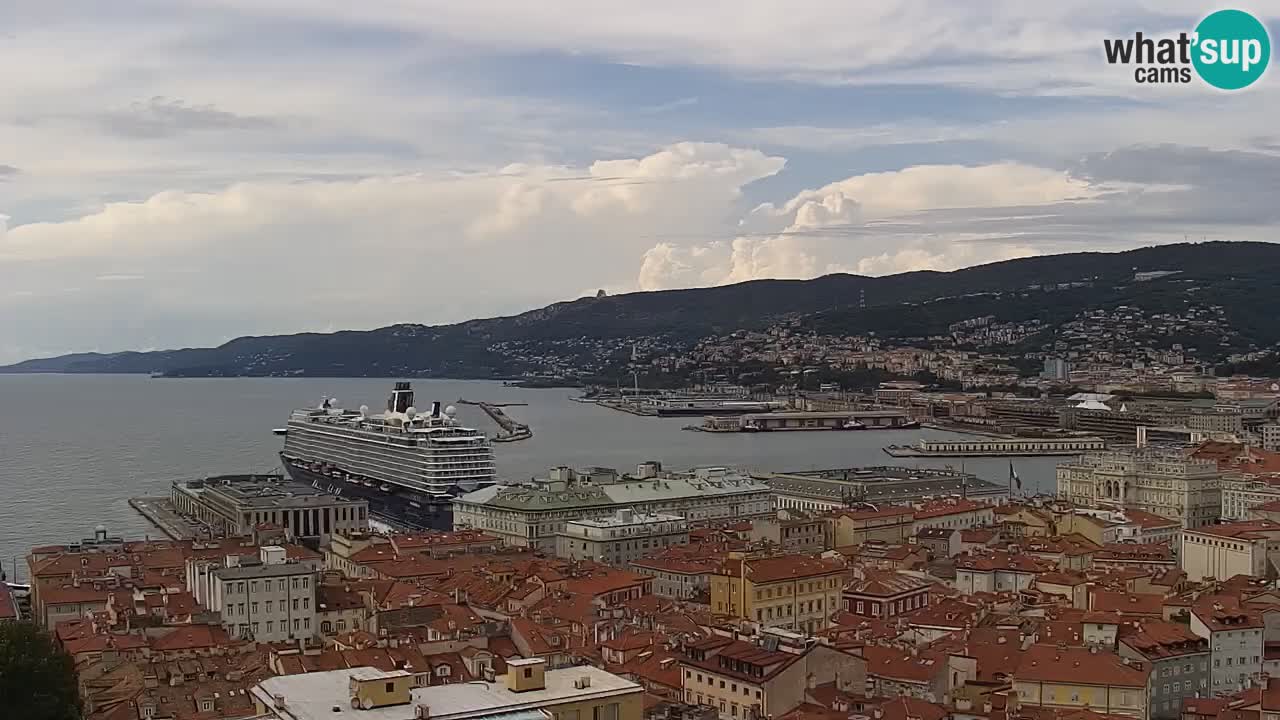 Live-Webcam Triest – Panorama der Stadt, des Golfs, der Seestation und des Schlosses Miramare
