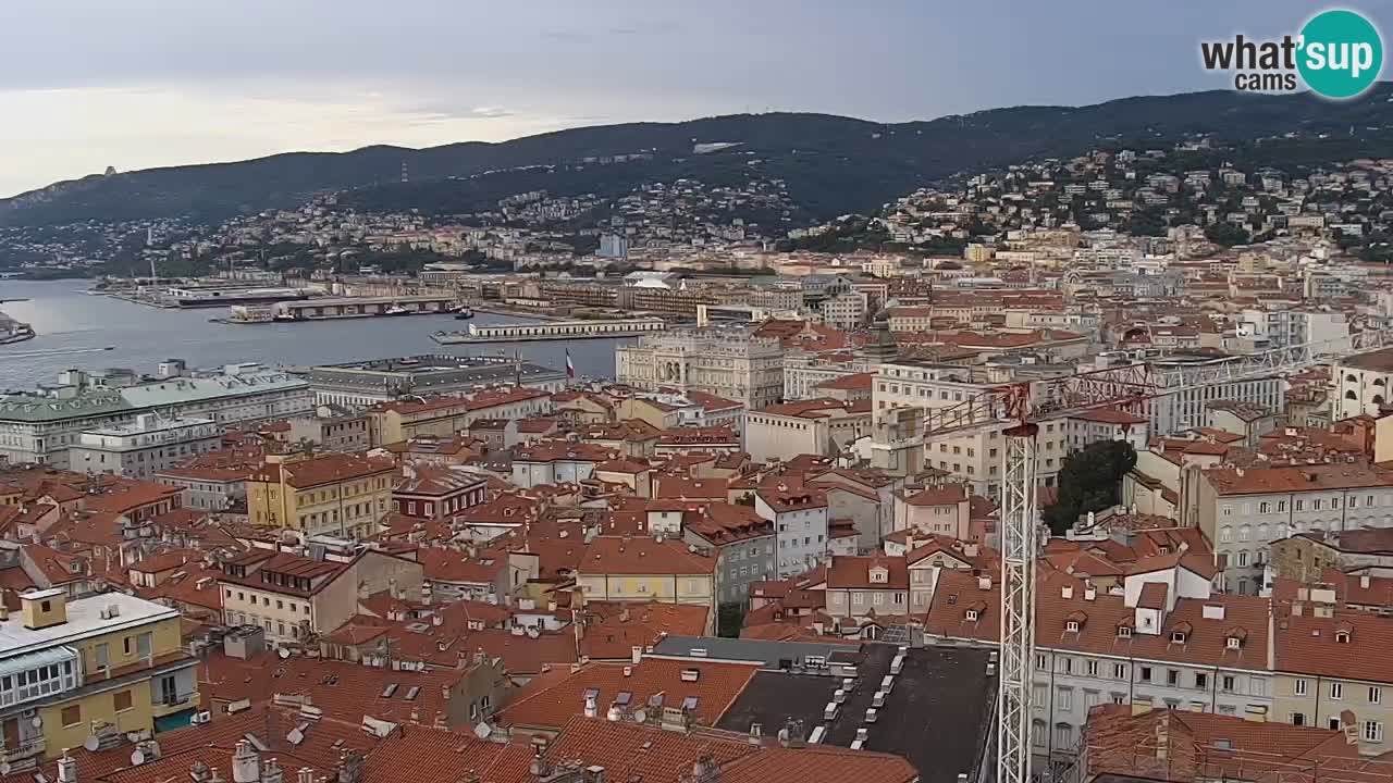 Webcam Trieste – View from sanctuary Monte Grisa
