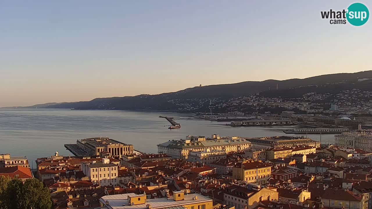 Live-Webcam Triest – Panorama der Stadt, des Golfs, der Seestation und des Schlosses Miramare