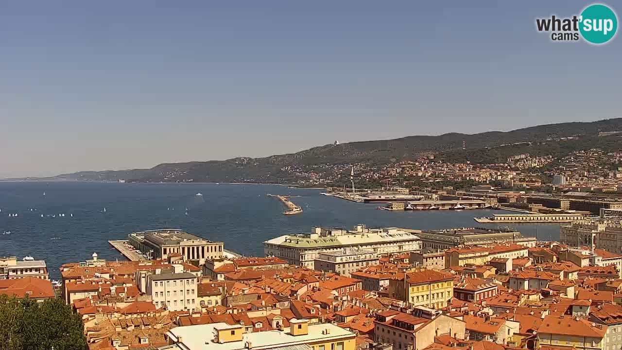 Webcam Trieste – View from sanctuary Monte Grisa