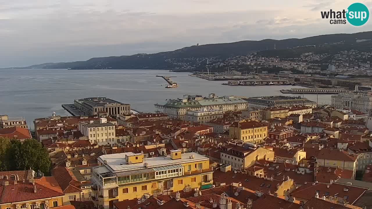Webcam Trieste – View from sanctuary Monte Grisa