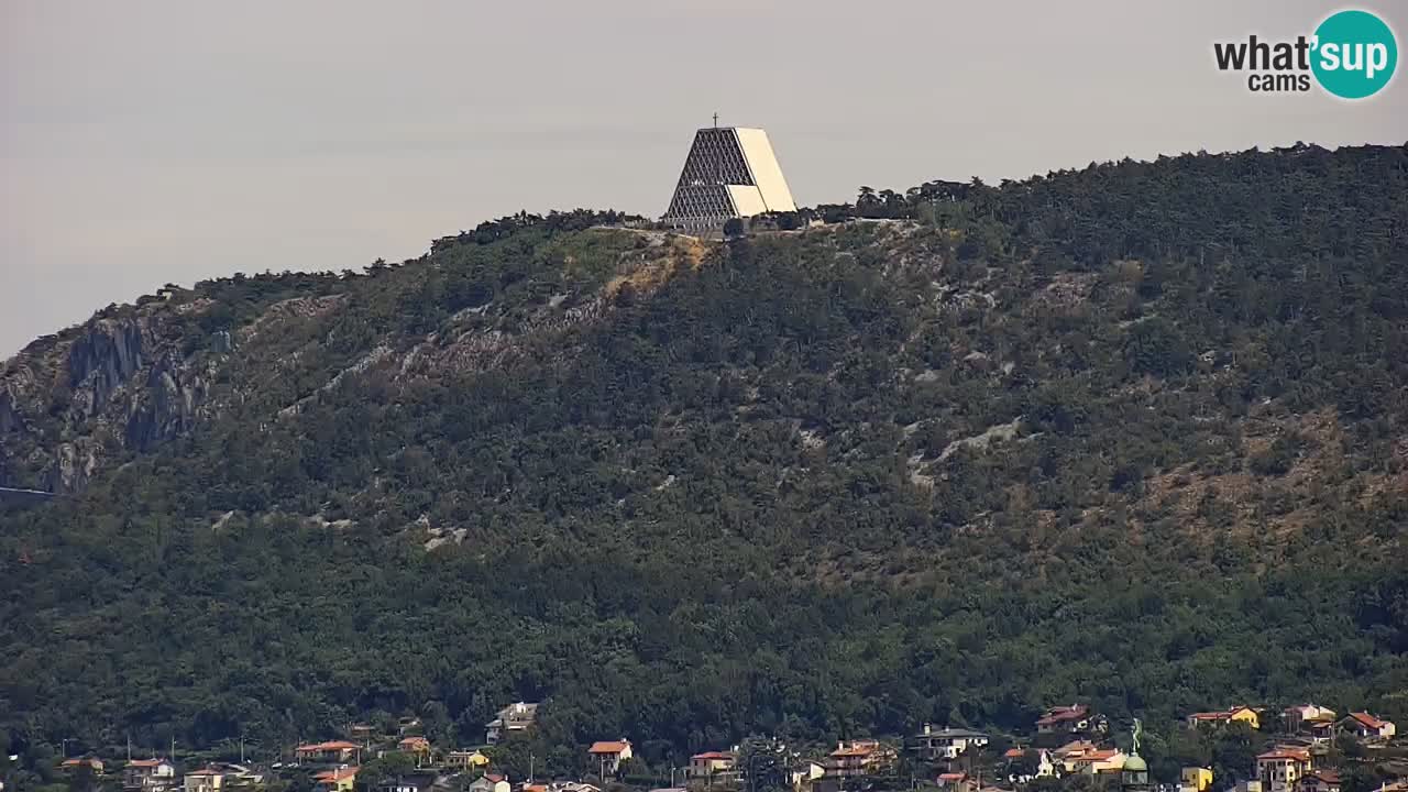 Webcam Trieste – Panorama dal Santuario Monte Grisa