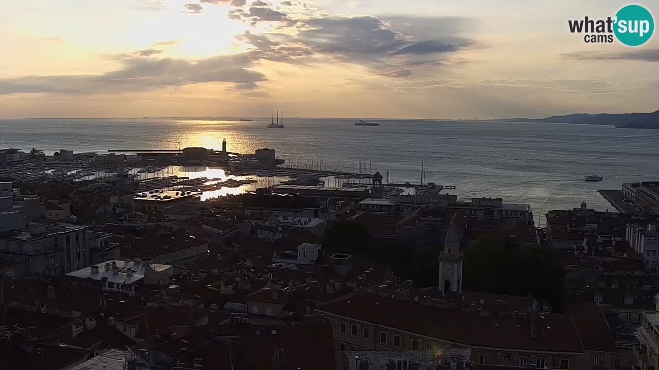 Webcam Trieste –  Vista desde el santuario Monte Grisa