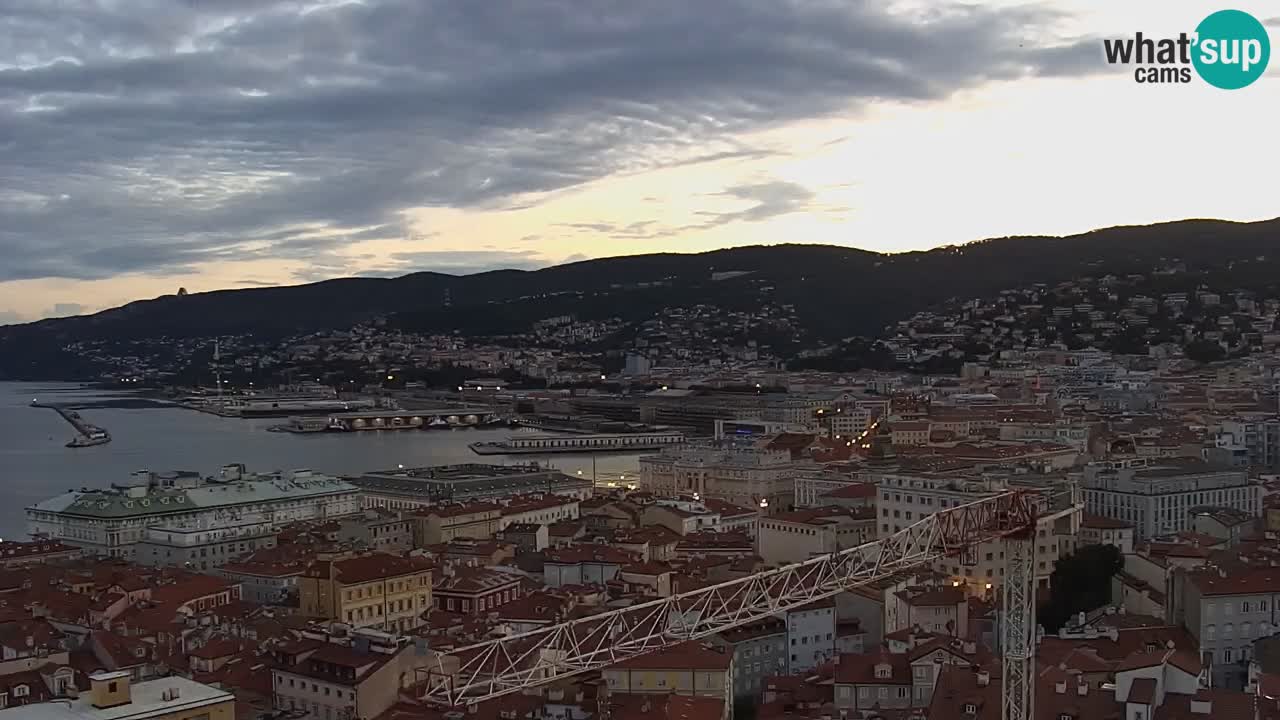 Live-Webcam Triest – Panorama der Stadt, des Golfs, der Seestation und des Schlosses Miramare