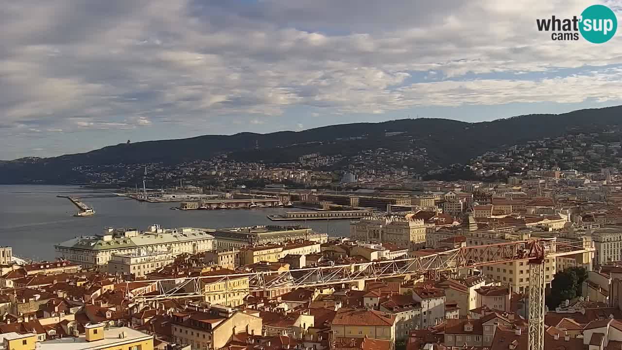 Webcam Trieste – View from sanctuary Monte Grisa