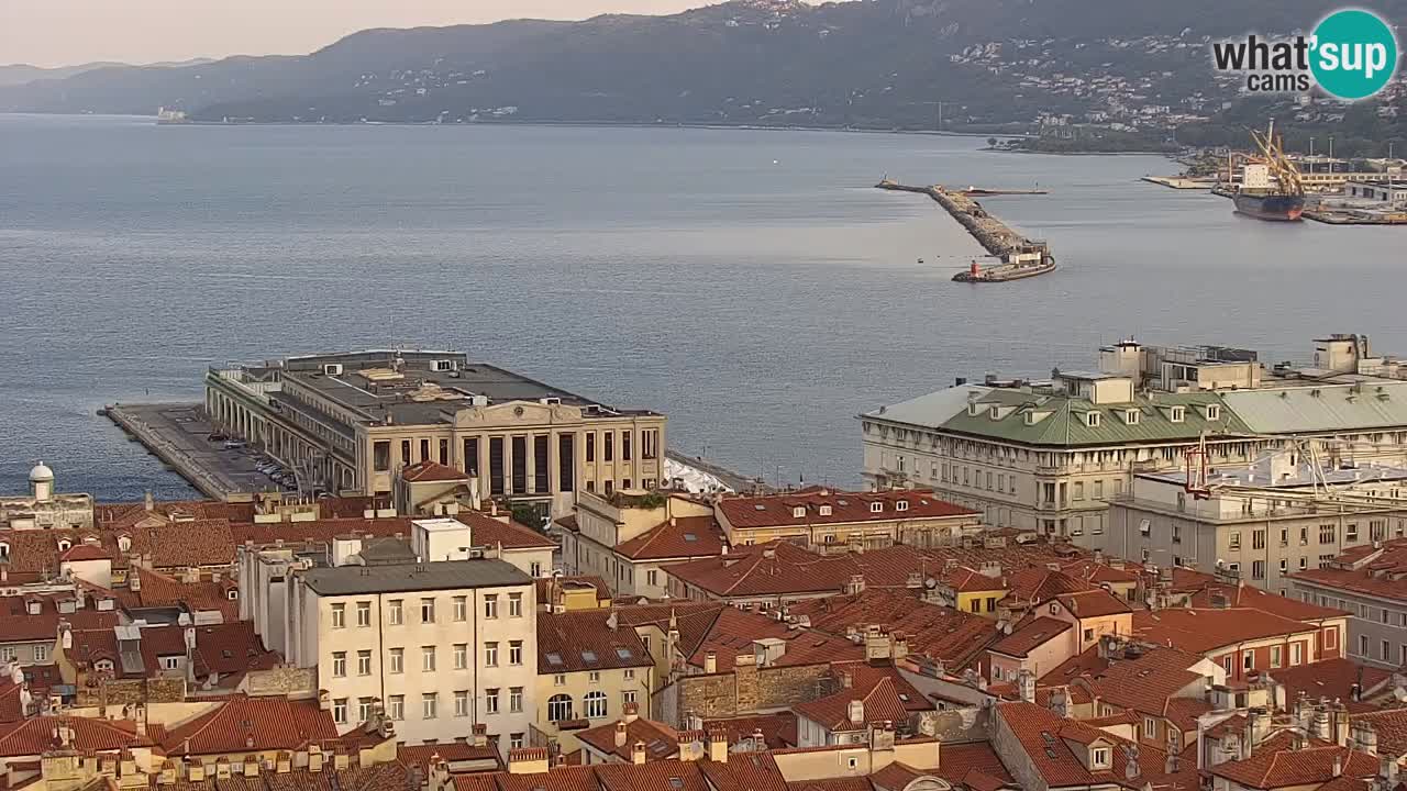 Live-Webcam Triest – Panorama der Stadt, des Golfs, der Seestation und des Schlosses Miramare
