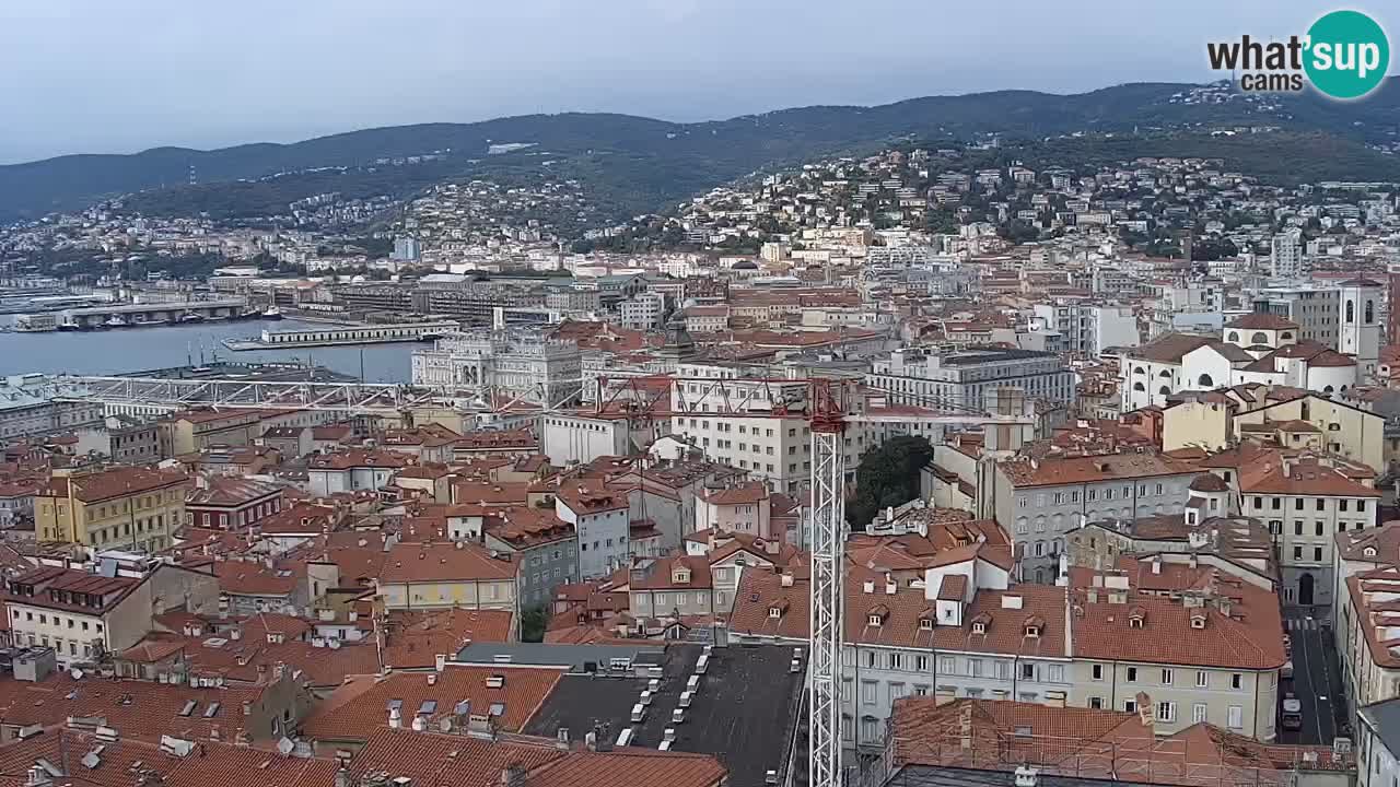 Webcam Trieste – View from sanctuary Monte Grisa