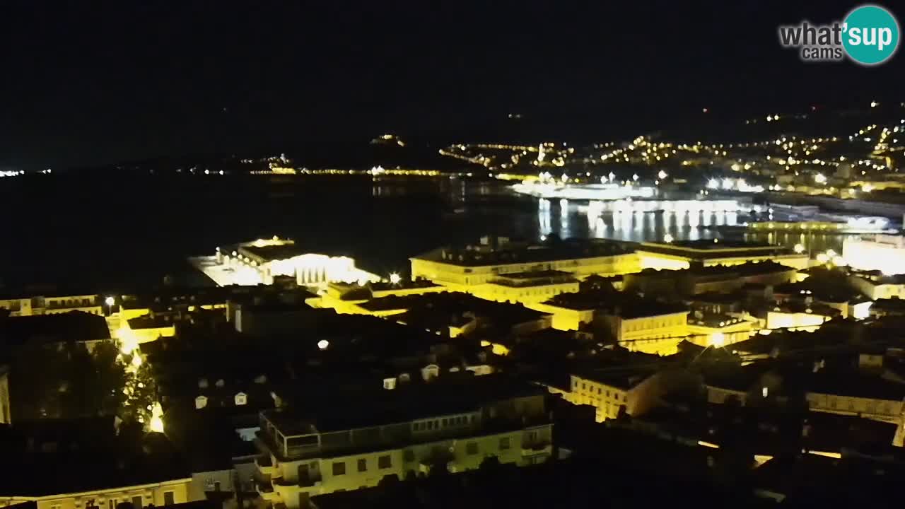 Live-Webcam Triest – Panorama der Stadt, des Golfs, der Seestation und des Schlosses Miramare