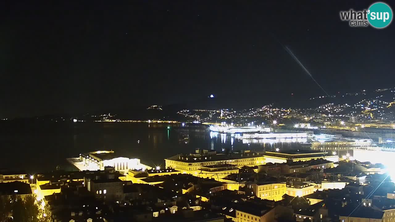 Webcam Trieste – View from sanctuary Monte Grisa