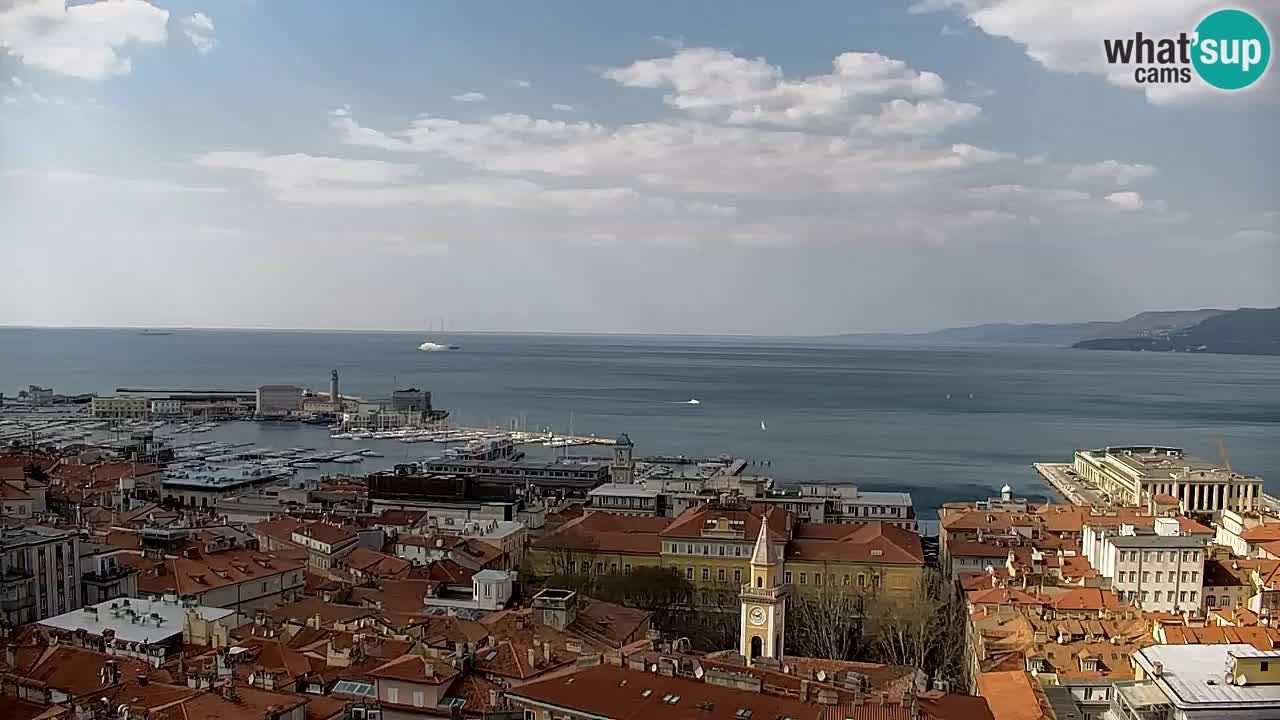 Live-Webcam Triest – Panorama der Stadt, des Golfs, der Seestation und des Schlosses Miramare