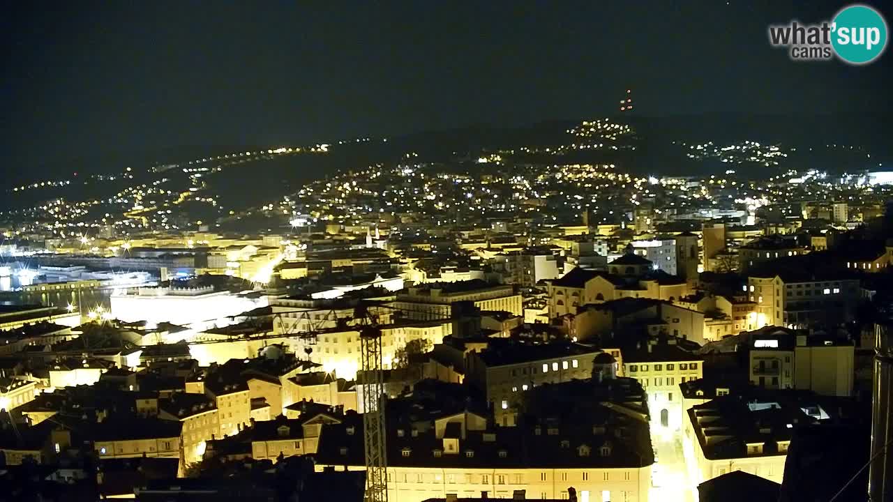 Live webcam Trieste – Panorama of the city, the Gulf, the maritime station and the Miramare castle