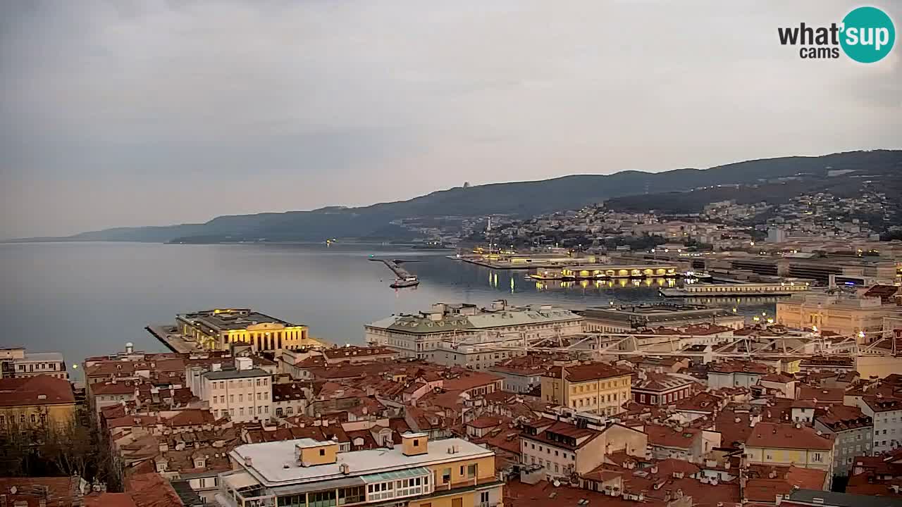 Webcam Trieste – View from sanctuary Monte Grisa