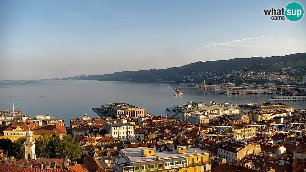 Live-Webcam Triest – Panorama der Stadt, des Golfs, der Seestation und des Schlosses Miramare