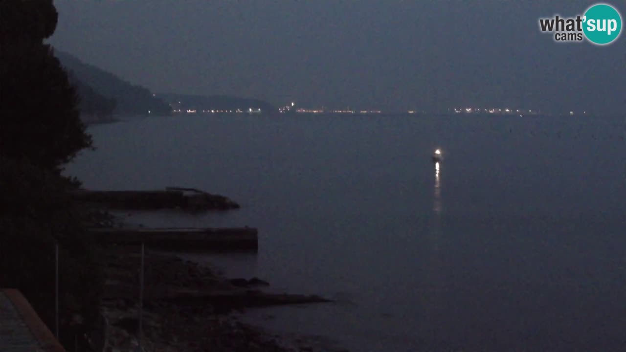 Webcam Restaurant BellaRiva | Küste von Triest – Blick auf das Schloss Miramare