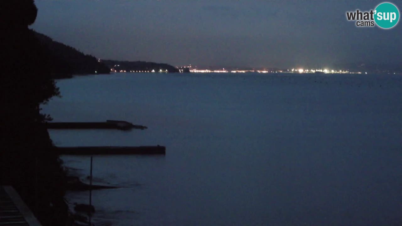 Webcam del restaurante BellaRiva | Costa de Trieste – vista hacia el castillo de Miramare