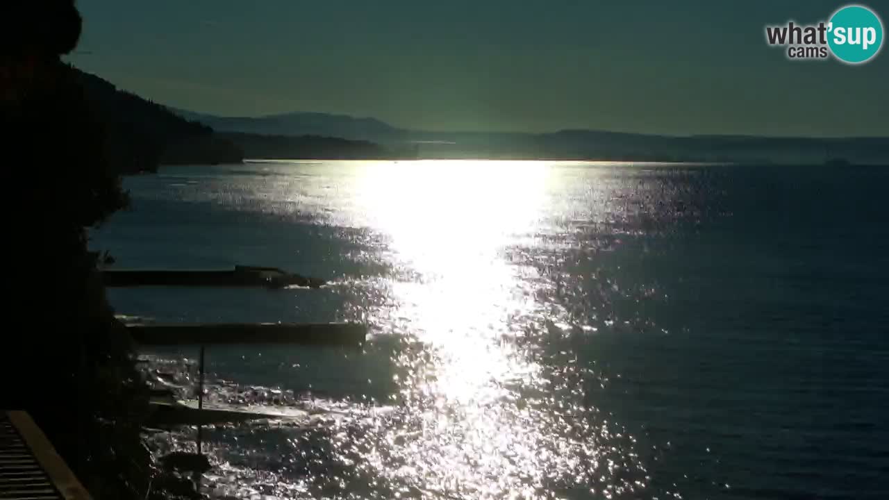 Webcam del restaurante BellaRiva | Costa de Trieste – vista hacia el castillo de Miramare