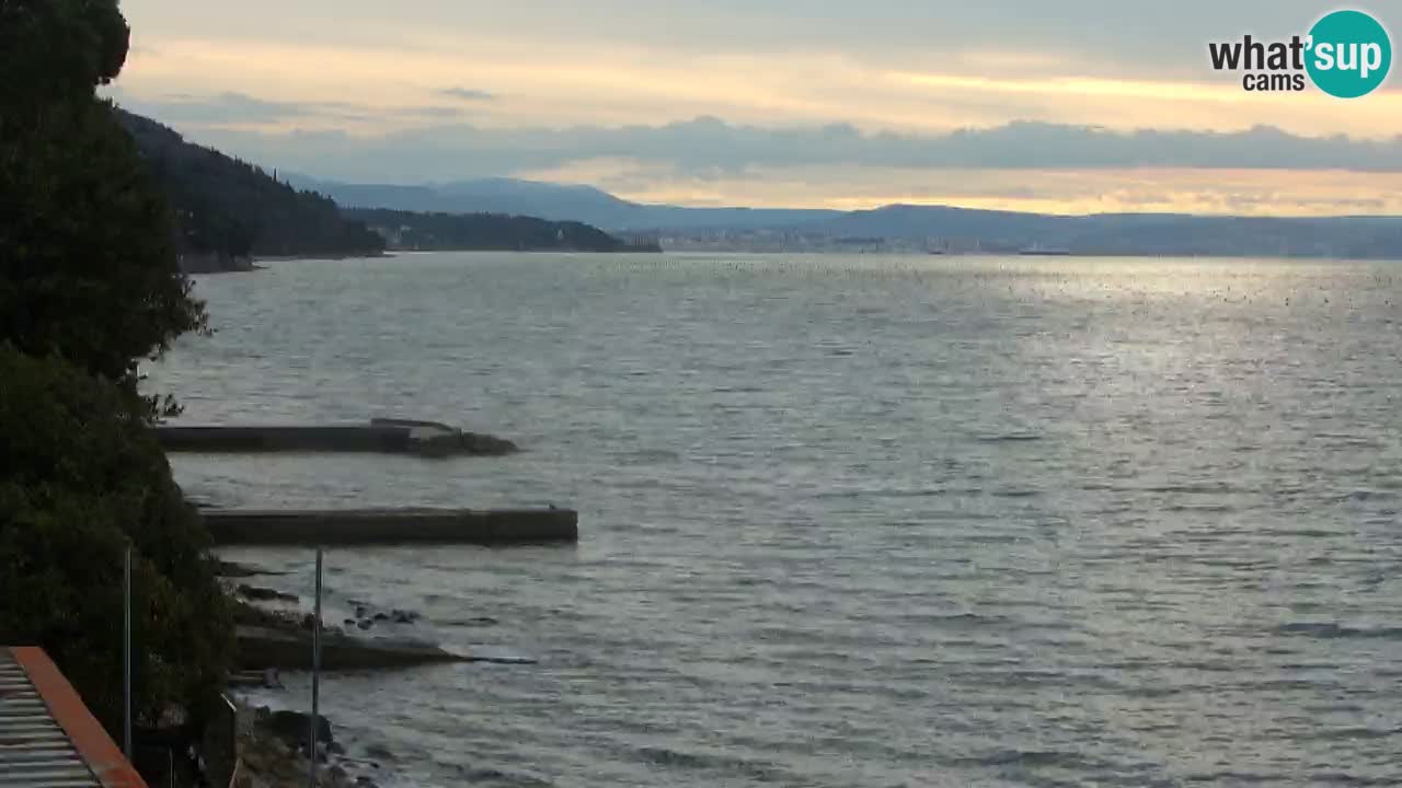 Webcam BellaRiva restaurant | Trieste coast – view to Miramare castle