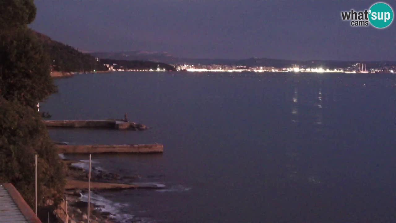 Webcam du restaurant BellaRiva | Côte de Trieste – vue sur le château de Miramare