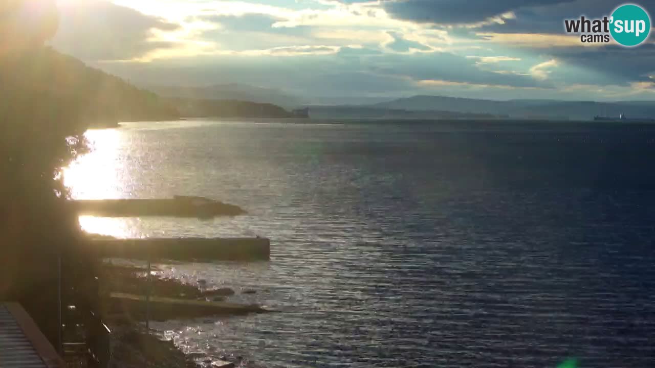 Webcam del restaurante BellaRiva | Costa de Trieste – vista hacia el castillo de Miramare