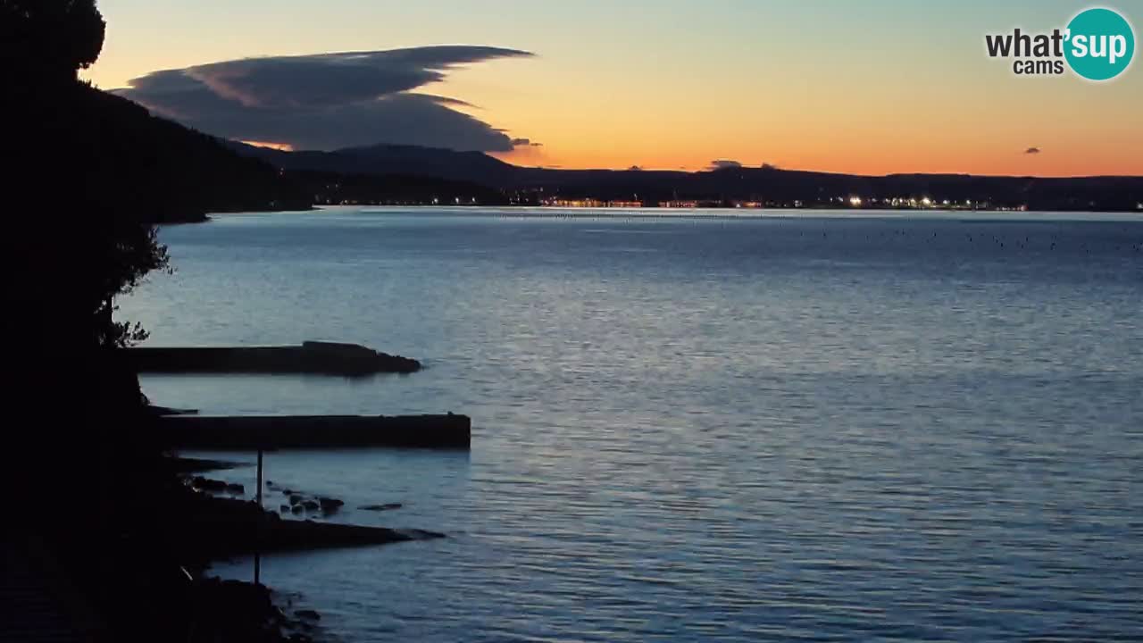 Webcam BellaRiva restaurant | Trieste coast – view to Miramare castle